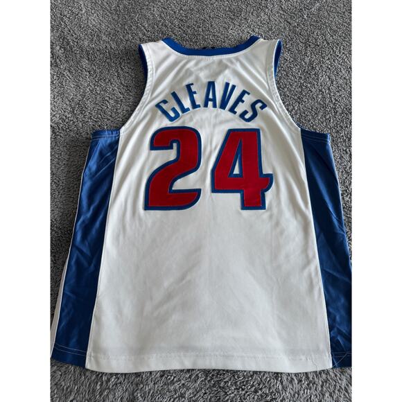 Rare Nike Authentic 2001 Mateen Cleaves NBA Detroit Pistons Dri Fit Jersey Sz 48 - Picture 2 of 16